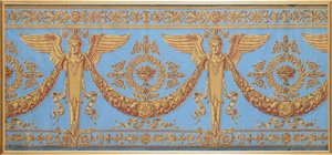 領事館時代の壁紙フリーズ、1800年頃 作： French School