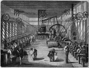 1870年の戦争。爆発物カプセル製造工場（カプセリー）。バイヨンヌ、ピレネー・アトランティック(64) 作： French School