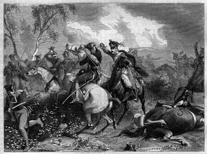 1806年～1807年、ナポレオン戦争のザールフェルトの戦いで、プロイセンのルイ・フェルディナンド王子が侵入してきたイギリスの騎兵隊との戦闘で瀕死の重傷を負う。