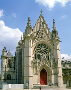 礼拝堂の西側の正面 作： French School