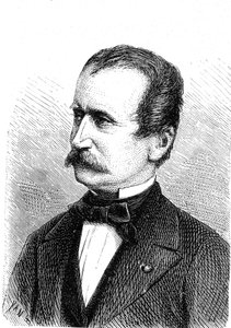 ヴィルヘルム・エンゲルト（1814-1884）、オーストリアの技師、最初の山岳機関車の設計者。1867年 作： French School