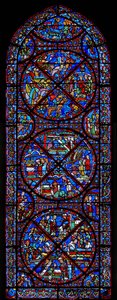 聖シュテファンの生涯の場面を描いた窓 作： French School