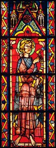 預言者オバディアを描いた窓、c.1270-75 作： French School