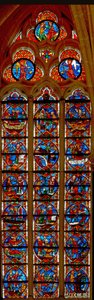 聖マーティンの生涯の場面を描いたウィンドウw204 作： French School