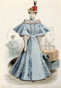 旅行服を着た女性、ルコケ、1895年 作： French School