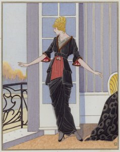 デザイナーBechoff-Davidによる1910年代の女性ファッション。(リトグラフ） 作： French School