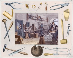 ジュエリーのワークショップと主なツール 作： French School