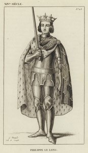 14世紀、フィリップ・ル・ロン（彫刻 作： French School