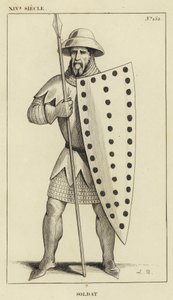 XIV Siecle, Soldat (carving) 作： French School