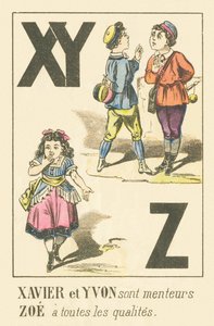 XYZ：ザビエルとイボンは嘘つきですゾーイはすべての資質を持っています 作： French School