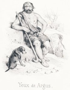 Yアイズはアレスターの息子アーガスが百の目を持っていた巨大な羊飼いであると言いました 作： French School