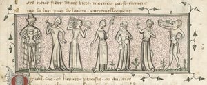 イェーツ・トンプソン 21, f. 165、七つの大罪、1380年頃（ベラム） 作： French School