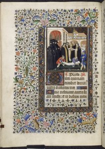 イェーツ・トンプソン 46 f156 v - 死者の埋葬、1410～20年頃（羊皮紙） 作： French School