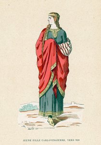 990年頃の少女 作： French School