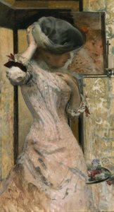 鏡の前の若い女性 1879-83年頃 油彩・カンヴァス