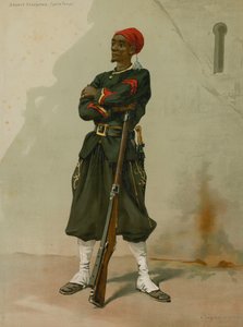 Zouave Senegalais、小さな服 作： French School