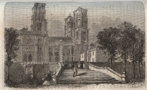 ラオンのノートルダム大聖堂（1150-1180年）、アイヌ地方 - Victor Duruy（1811-1894）の「Histoire de France」に掲載された彫刻 - 1882年 作： French School