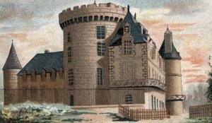 ランブイエ城の眺め（セーヌ川とオワーズ川）。 作： French School