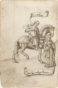 希望の母を看護する準備をしているCredulity [fol。 18裏】 作： French early 16th Century