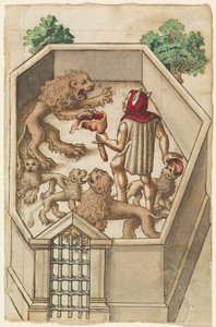 「鋭い爪のあるものを養うな」[fol. 38直腸] 作： French early 16th Century