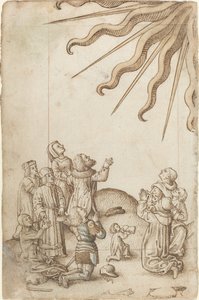 「体を回して拝む」 [fol. 37裏] 作： French early 16th Century