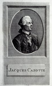 作者ジャック・カゾットの肖像画、1720～1792年、18世紀。