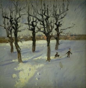 コペンハーゲン郊外の冬景色 作： Fridolin Johansen