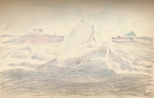 フラムの近くの氷、1894年7月4日、1897年 作： Fridtjof Nansen