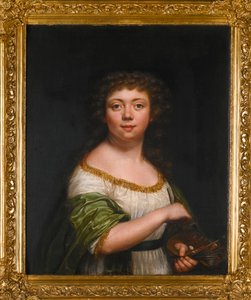 「二十一歳の自画像」フリーデリケ・ジュリー・リシエフスカ（1772-1856） 作： Friederike Julie Lisiewska