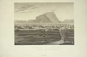 ジョルロの火山、グメリン作画、アレクサンダー・フォン・フンボルトとアイム・ボンプランの「Vues des Cordillères et Monumens des Peuples Indigènes de l