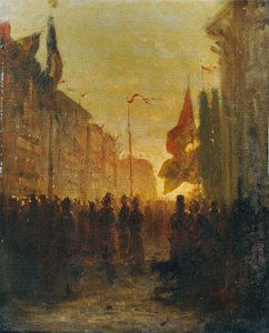 お祝いの旗 作： Friedrich Alois Schönn