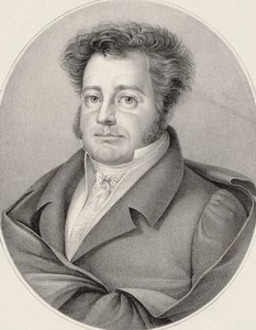 作曲家 Heinrich Marschner 1795-1861 の肖像。 作： Friedrich August Fricke