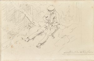 とんがり帽子の若者 作： Friedrich August Mathias Gauermann