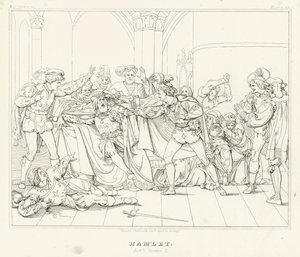ハムレット」第5幕第2場（彫刻作品 作： Friedrich August Moritz Retzsch