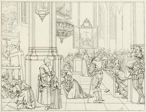 ゲーテ「ファウスト」の挿絵（彫刻 作： Friedrich August Moritz Retzsch