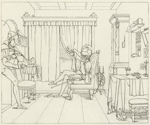 ゲーテのファウストのイラスト 作： Friedrich August Moritz Retzsch
