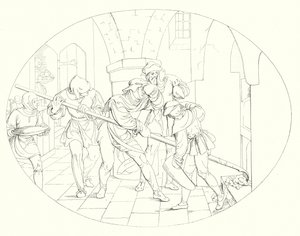 シラーの「Lied von der Glocke（鐘の歌）」の挿絵（彫刻）。 作： Friedrich August Moritz Retzsch