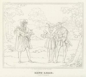 リア王』第4幕第6場（版画 作： Friedrich August Moritz Retzsch