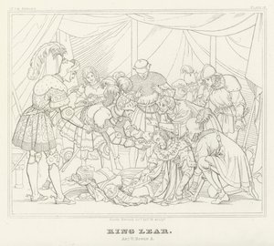 リア王」第5幕第3場（版画 作： Friedrich August Moritz Retzsch