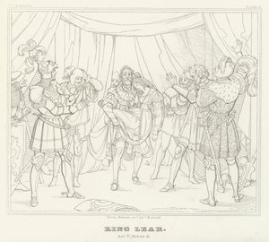 リア王」第5幕第3場（版画 作： Friedrich August Moritz Retzsch