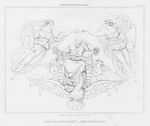 シェイクスピアの神格化（彫刻 作： Friedrich August Moritz Retzsch