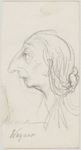 コジマ・ワーグナーの似顔絵 作： Friedrich August von Kaulbach