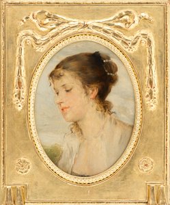 少女の肖像 作： Friedrich August von Kaulbach