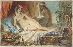 オダリスク 作： Friedrich August von Kaulbach
