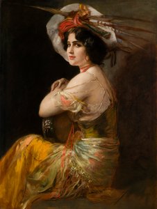カルメンとしてのロザリオ・ゲレロ、c。 1908年。 作： Friedrich August von Kaulbach