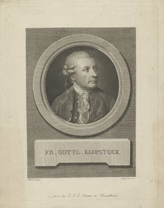 フリードリッヒ・ゴットリープ・クロプシュトックの肖像 1724-1803年、c. 1790年。 作： Friedrich Christian Gottlieb Geyser