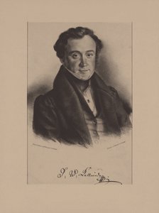 作曲家ヤン・カリヴォダの肖像 1801-1866 作： Friedrich Gustav Schlick