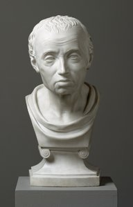 エマニュエル・カントの肖像（1724-1804）、1801（大理石） 作： Friedrich Hagemann