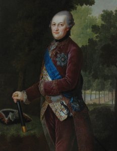 ピーター・フォン・ビロンの肖像1724-1800、コートランド公国およびセミガリア公爵、1781年