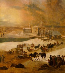 ポルツァマー城詳細の冬景色、1793
